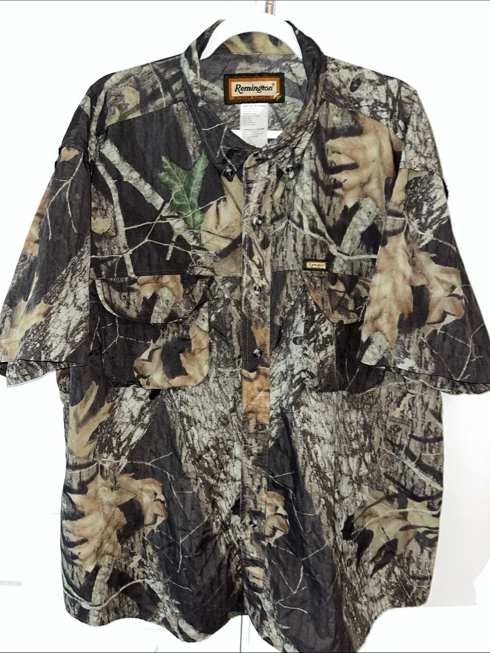 Remington mens Nylon Camouflage Camo woods winter hunting shooting Shirt 2XL